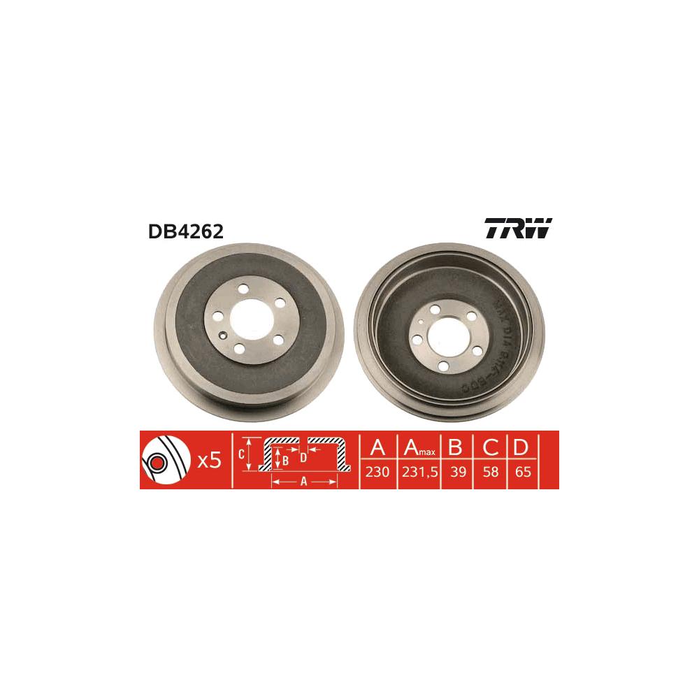 Tambur frana TRW DB4262