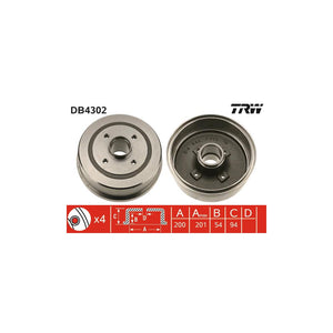 Tambur frana TRW DB4302