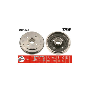Tambur frana TRW DB4303