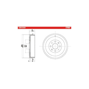 Tambur frana TRW DB4360