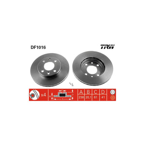 Disc frana fata TRW DF1016