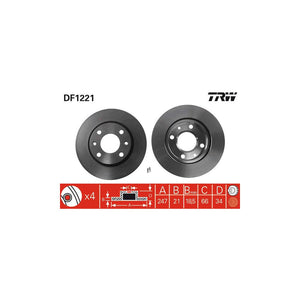 Disc frana fata TRW DF1221