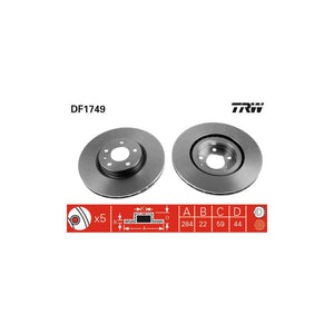 Disc frana fata TRW DF1749