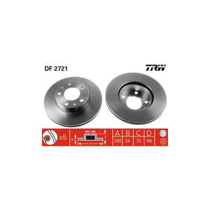 Disc frana fata TRW DF2721