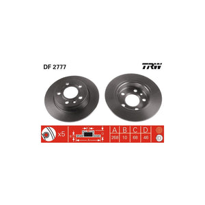 Disc frana spate TRW DF2777