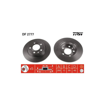 Disc frana spate TRW DF2777