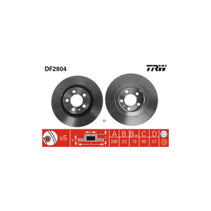 Disc frana fata - ps TRW DF2804