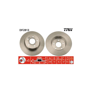 Disc frana spate TRW DF2813