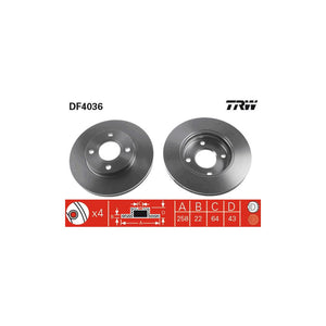 Disc frana fata TRW DF4036