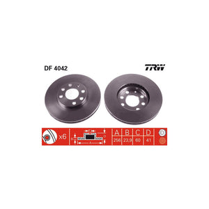 Disc frana fata TRW DF4042