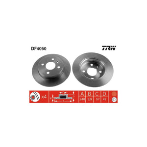 Disc frana spate TRW DF4050