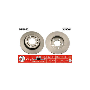 Disc frana spate TRW DF4052
