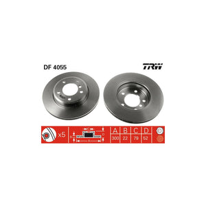 Disc frana fata TRW DF4055