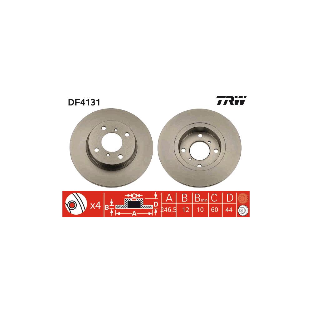 Disc frana fata TRW DF4131