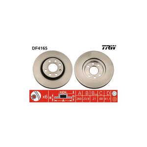 Disc frana fata TRW DF4165