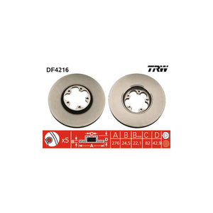 Disc frana fata TRW DF4216