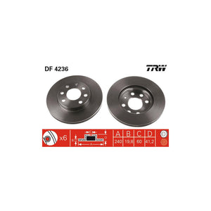 Disc frana fata TRW DF4236