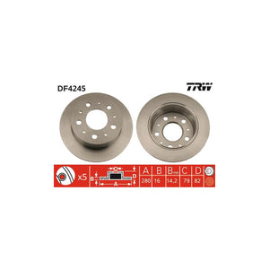 Disc frana spate TRW DF4245