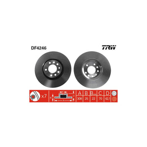 Disc frana fata TRW DF4246