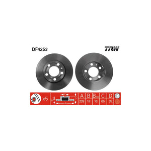 Disc frana fata TRW DF4253