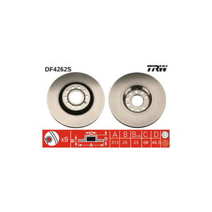 Disc frana fata TRW DF4262S