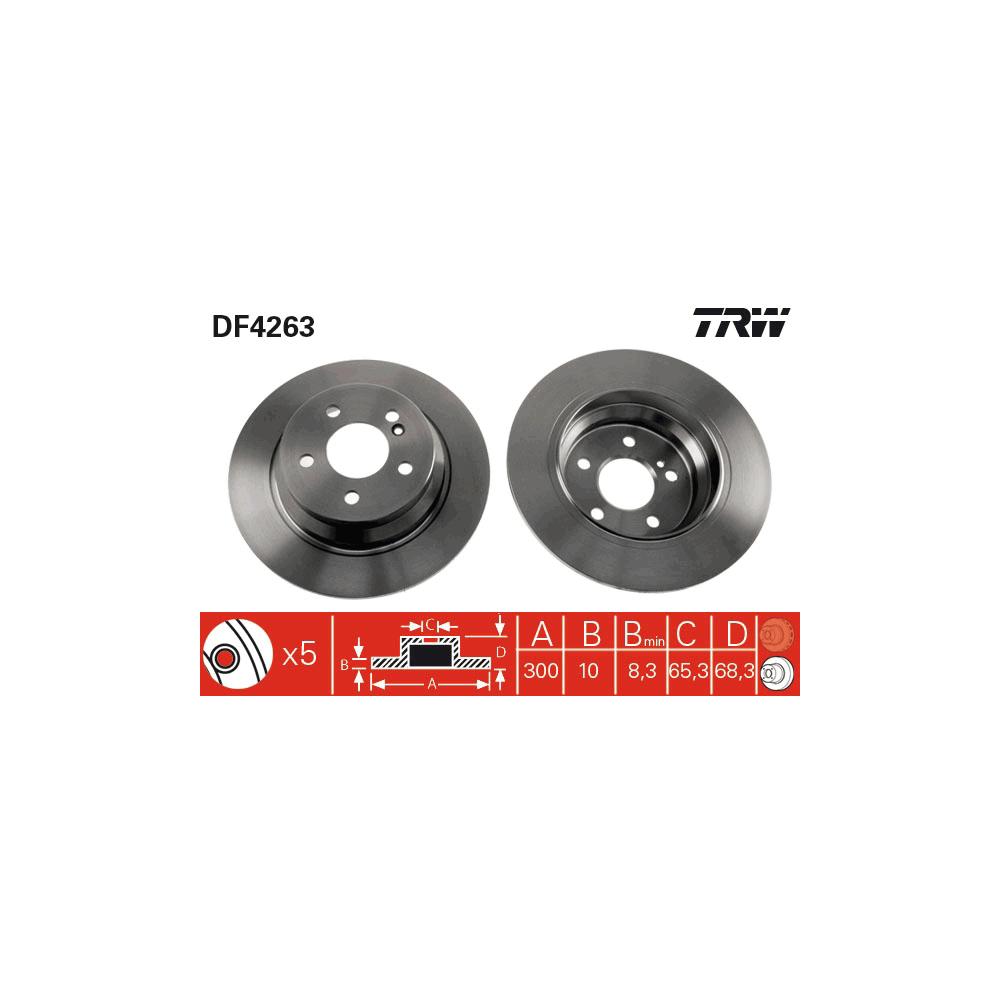 Disc frana spate TRW DF4263