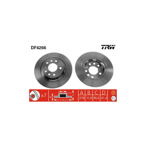 Disc frana spate TRW DF4266