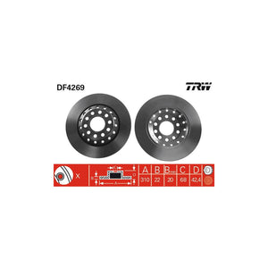 Disc frana spate TRW DF4269
