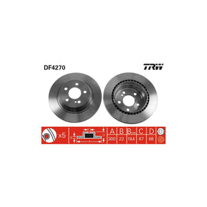 Disc frana spate TRW DF4270