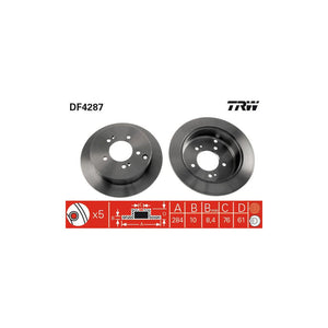 Disc frana spate - ps TRW DF4287