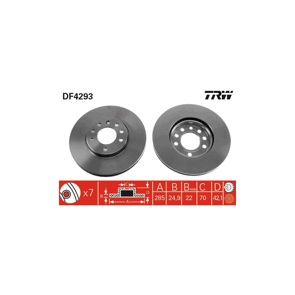 Disc frana fata TRW DF4293