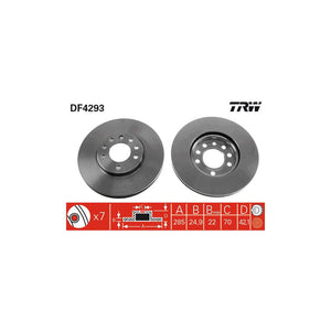 Disc frana fata TRW DF4293
