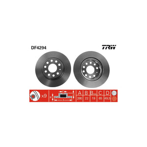 Disc frana fata - ps TRW DF4294