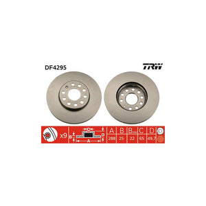 Disc frana fata TRW DF4295