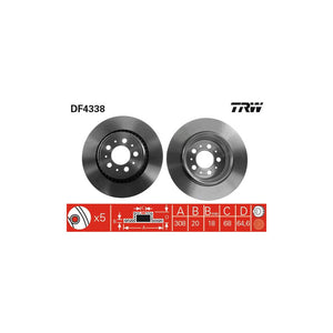 Disc frana spate TRW DF4338