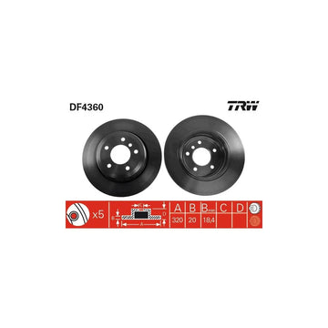 Disc frana spate TRW DF4360