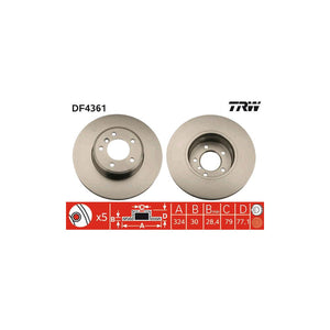 Disc frana fata TRW DF4361