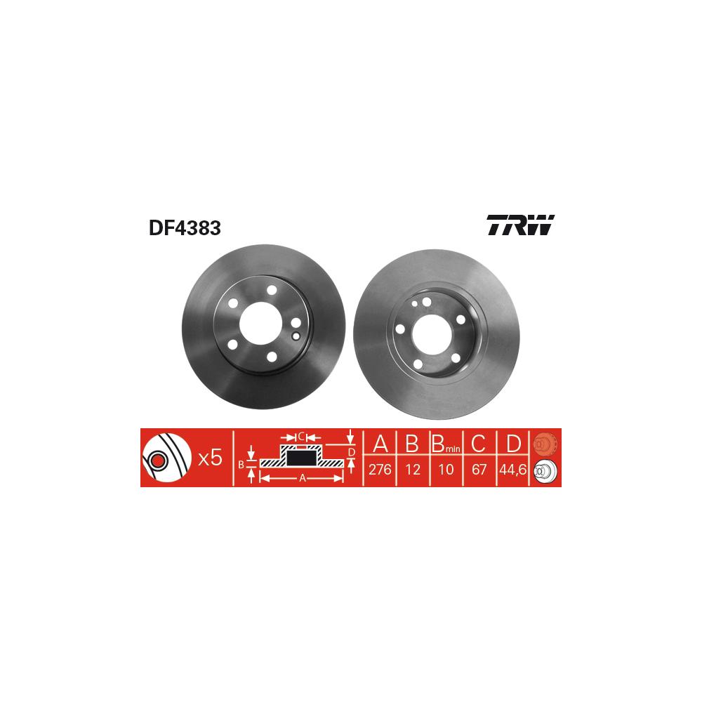 Disc frana fata TRW DF4383