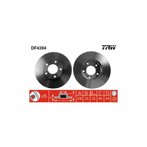 Disc frana fata TRW DF4384