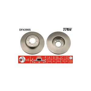 Disc frana fata TRW DF4390S