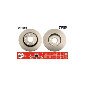 Disc frana fata TRW DF4393