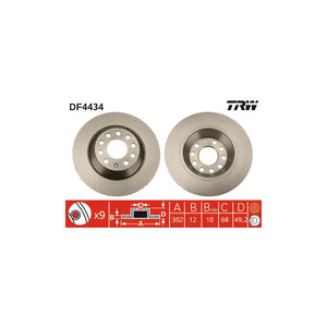 Disc frana spate TRW DF4434