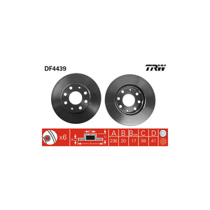 Disc frana fata TRW DF4439