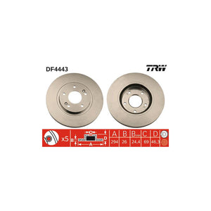 Disc frana fata TRW DF4443