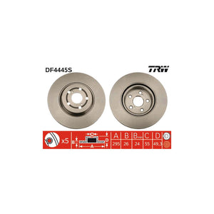 Disc frana fata TRW DF4445S