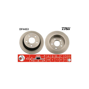 Disc frana spate TRW DF4453