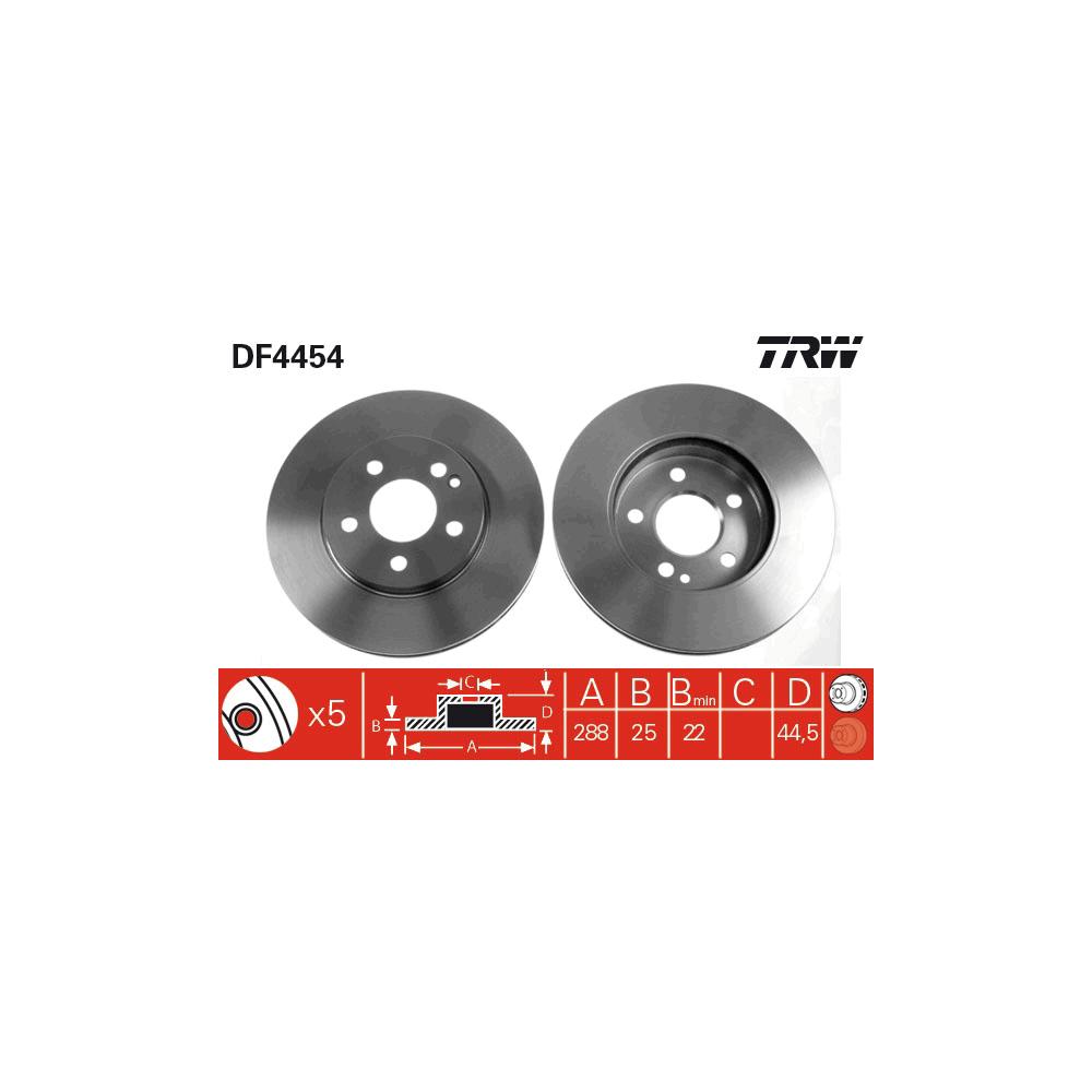 Disc frana fata TRW DF4454