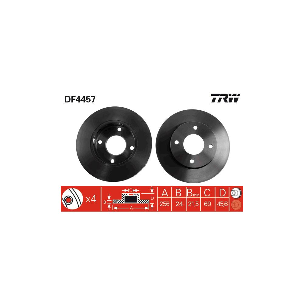 Disc frana fata TRW DF4457