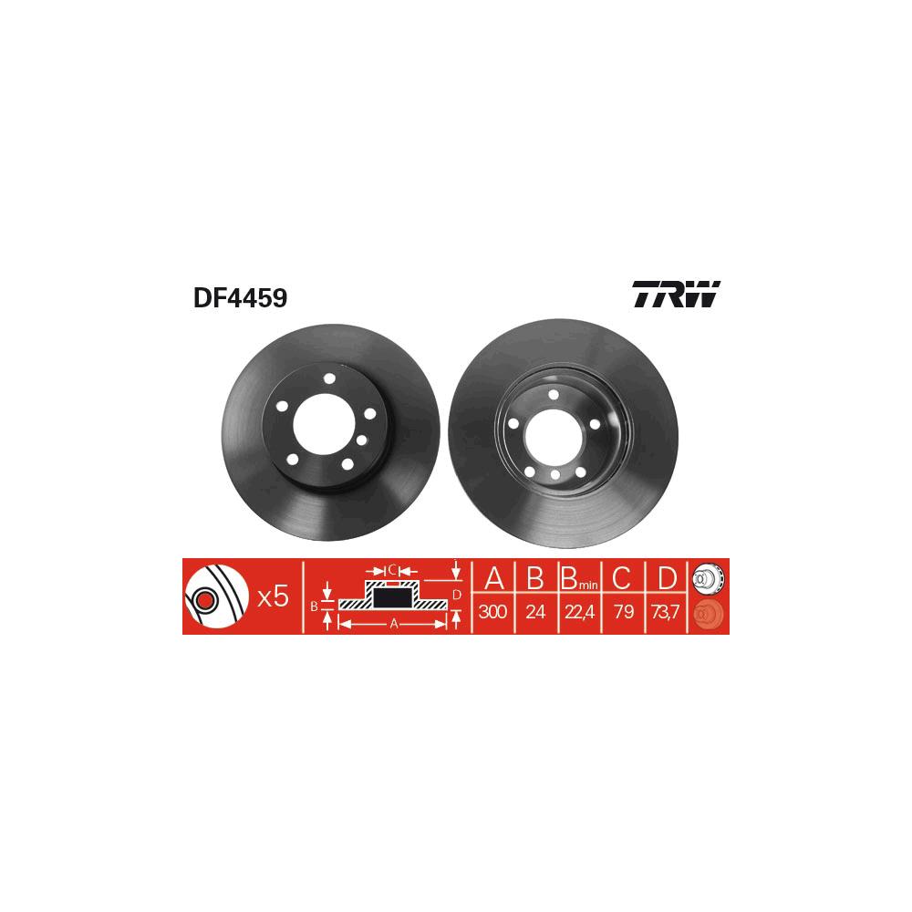 Disc frana fata- ps TRW DF4459