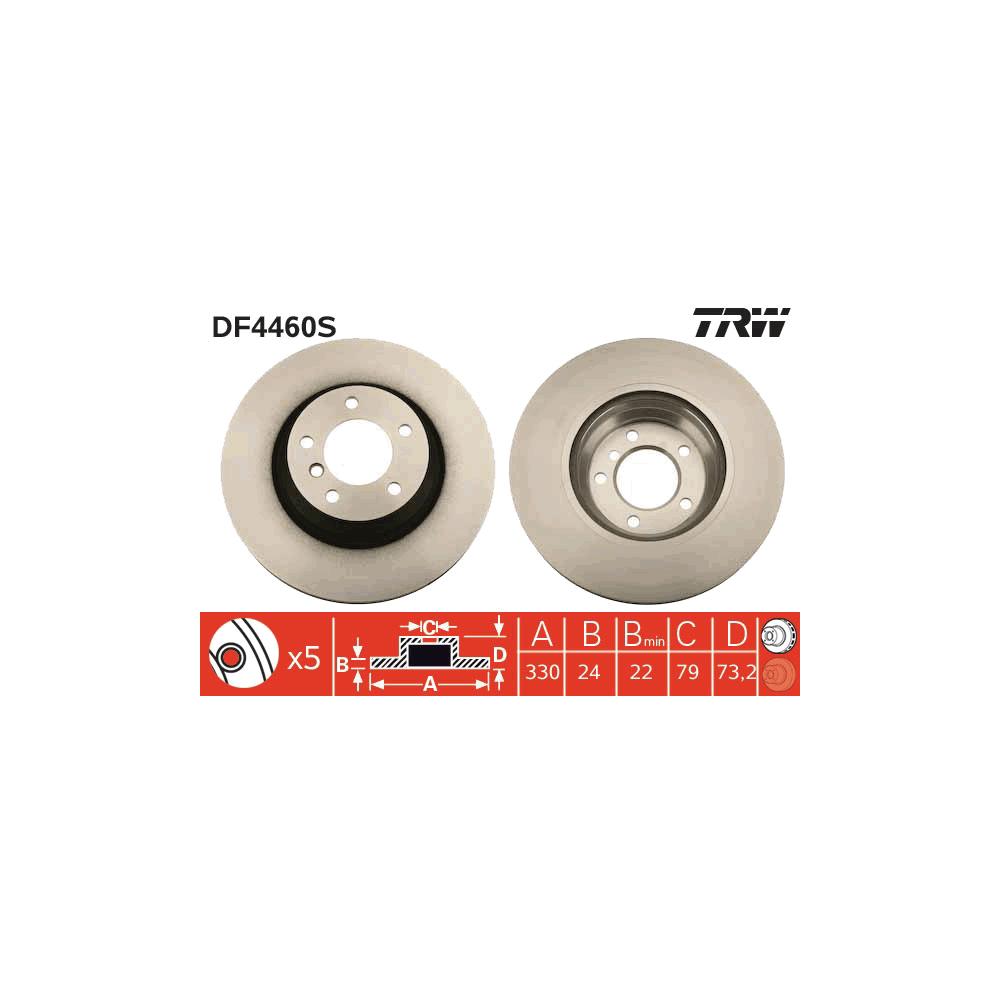 Disc frana fata TRW DF4460S